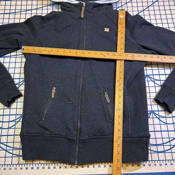 Nike Activewear Full Zip Jacket Youth Size XL 16-18 Gray Sherpa Lined Hooded - Picture 9 of 9